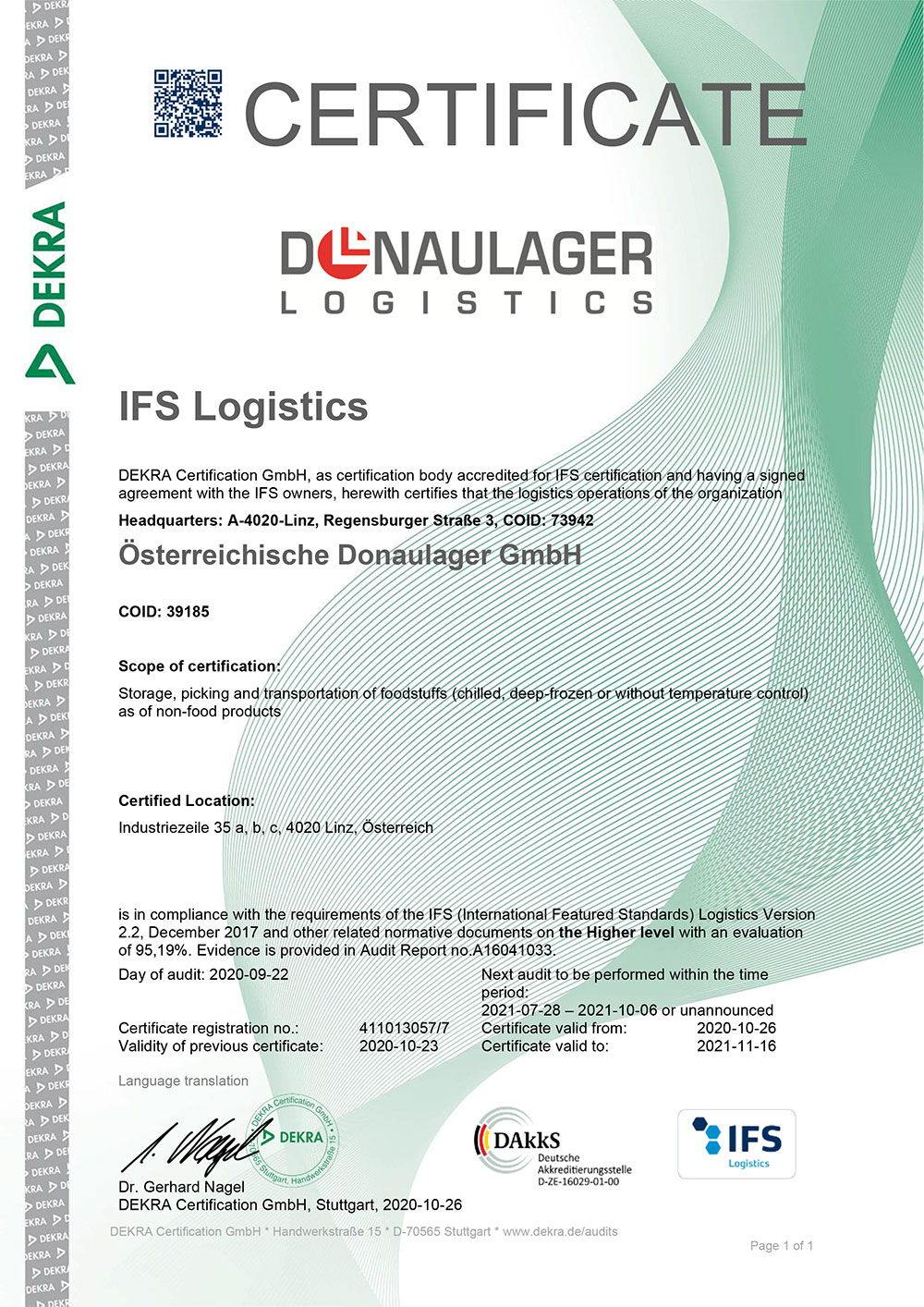 IFS-Certificate (english Version)